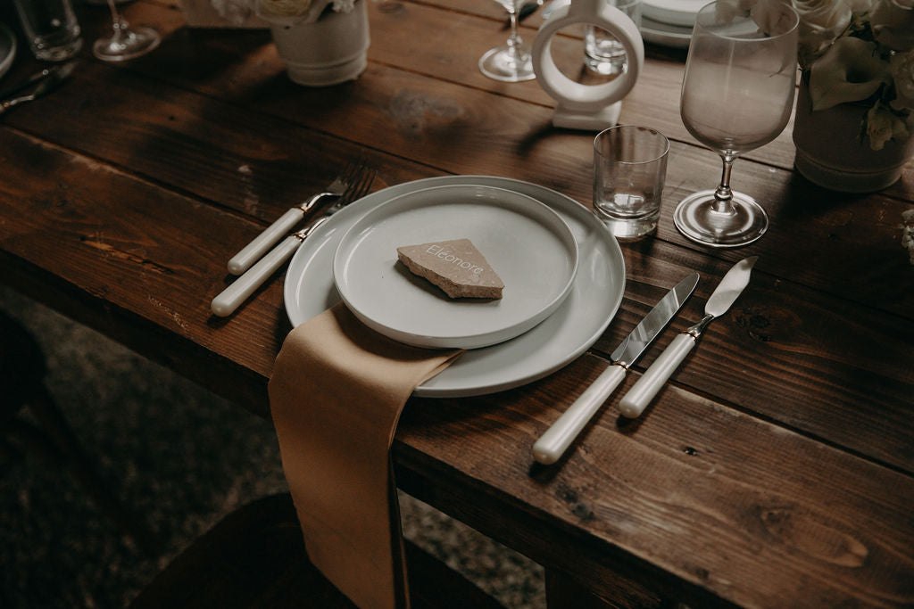 Marque-place - Travertin