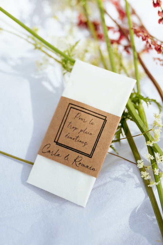 Etui pour larmes de joie pour cérémonie de mariage