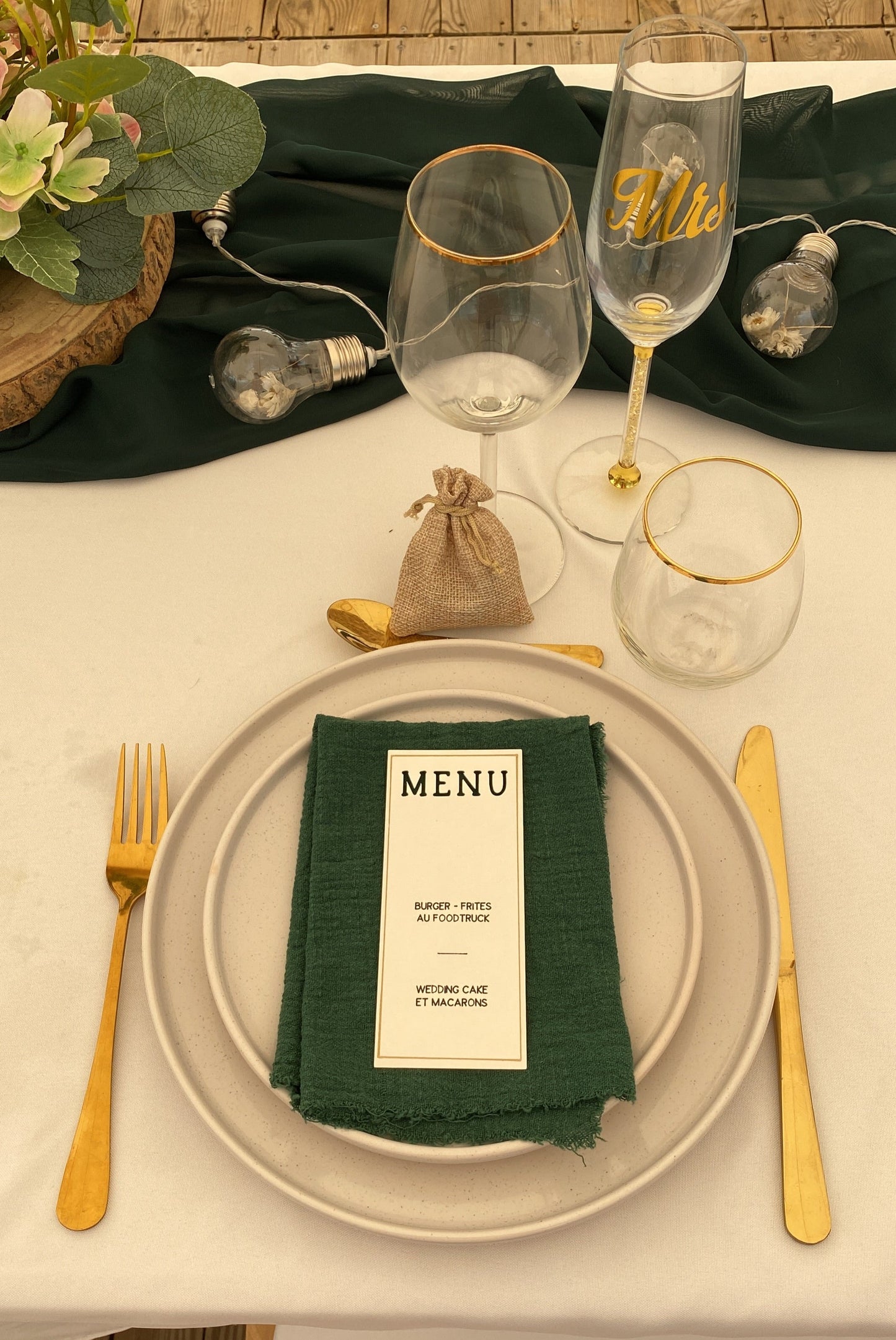 Menu individuel - Papier