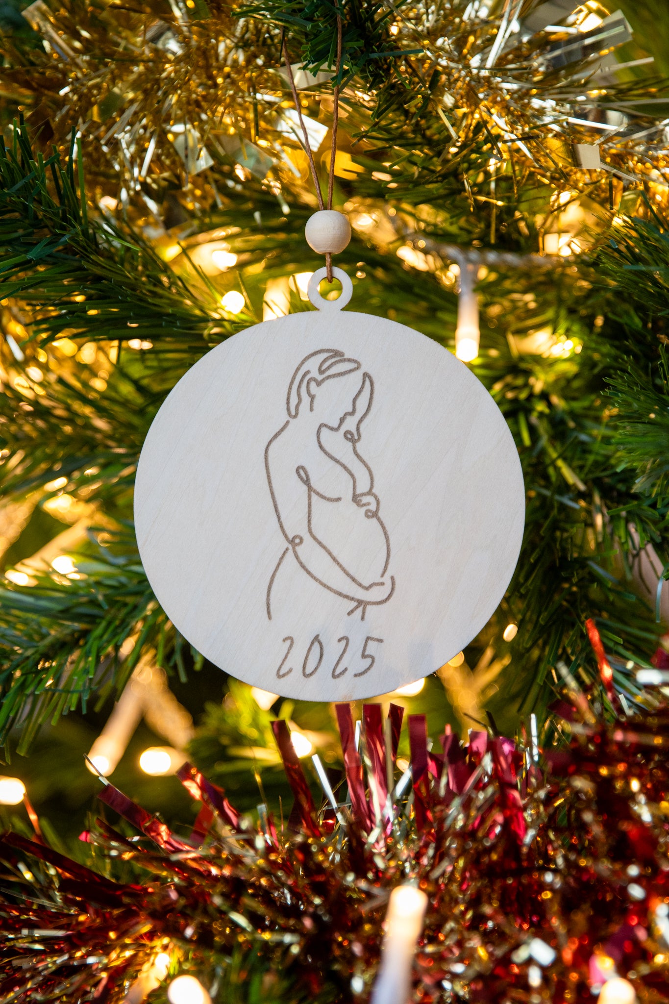 Boule de Noël - Annonce grossesse
