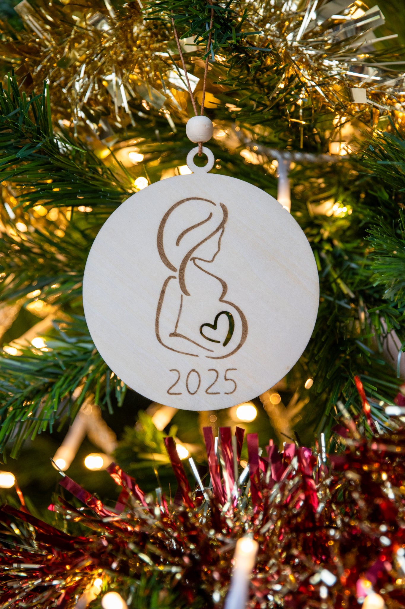 Boule de Noël - Annonce grossesse