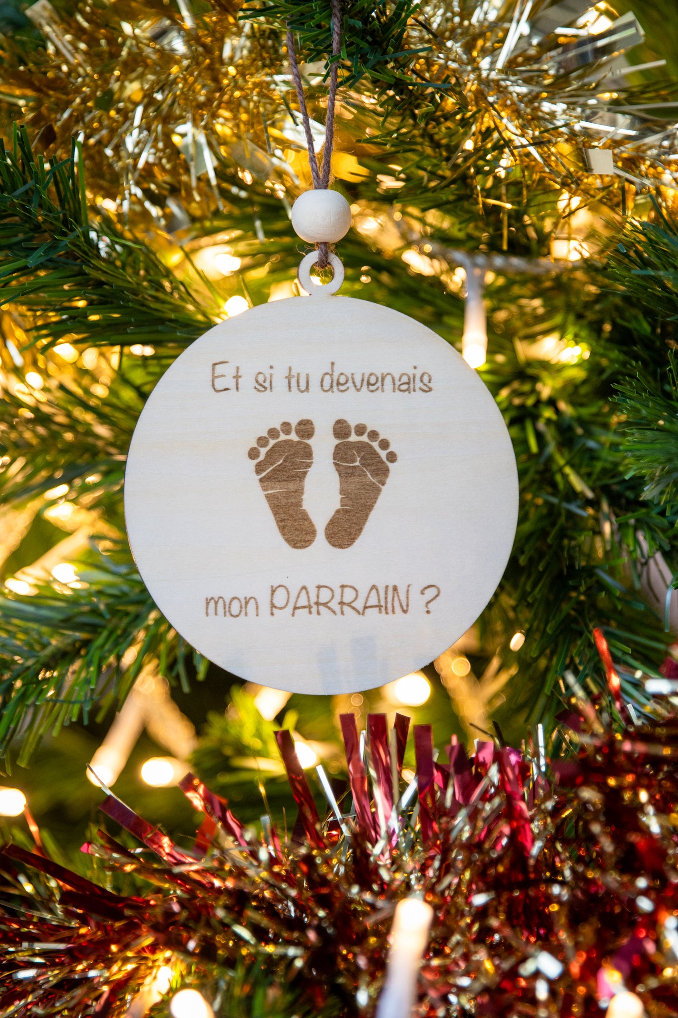 Boule de Noël - Marraine/Parrain
