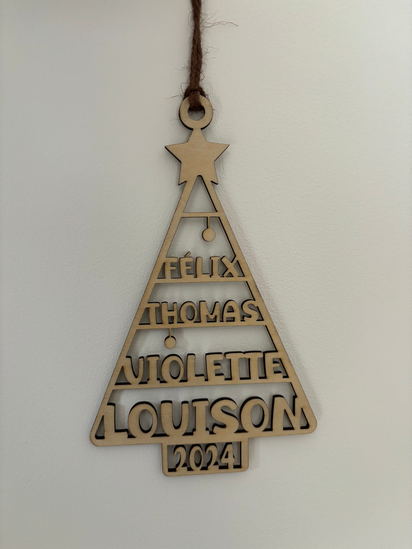 Boule personnalisée - Sapin de famille