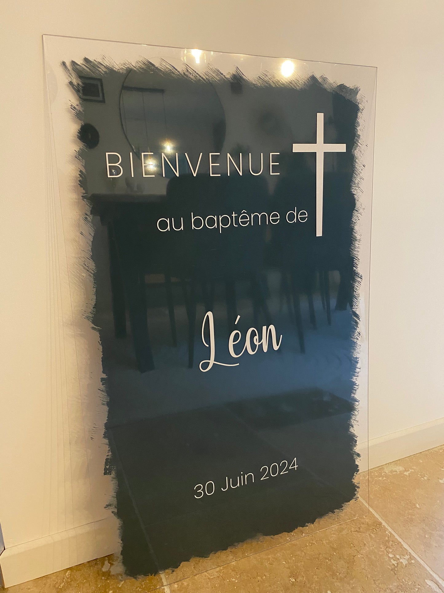 Panneau de bienvenue - Plexiglass