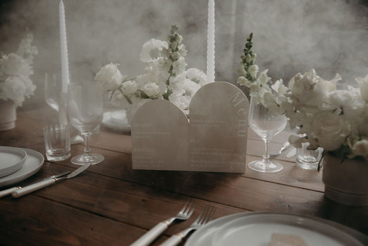 Menu de table - Arche double