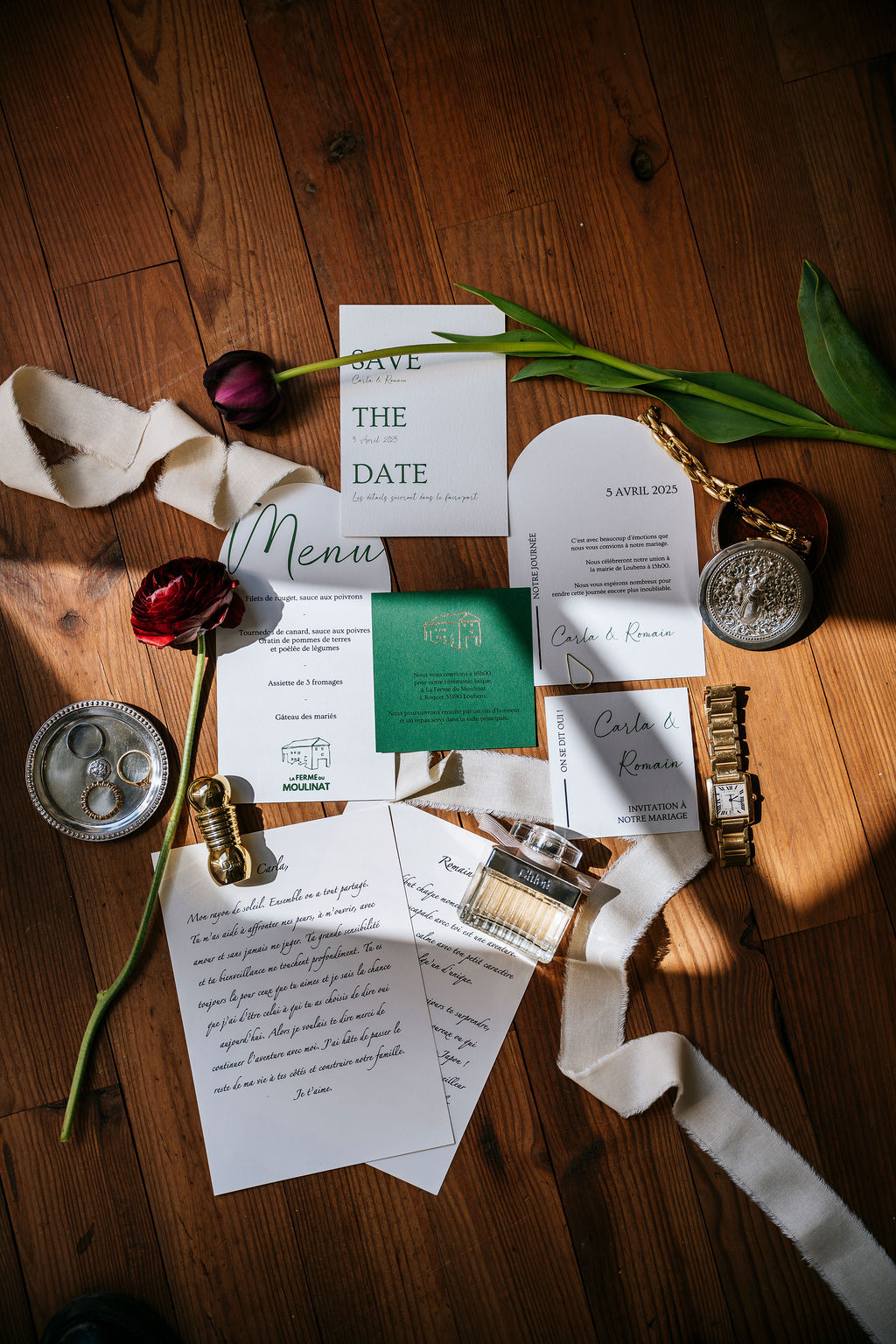 Faire-part mariage chic credit : @marilyspons