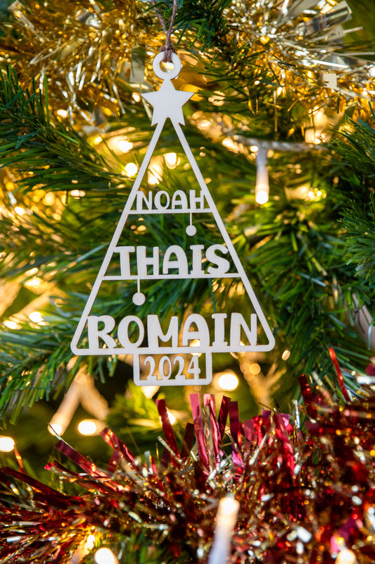 Boule personnalisée - Sapin de famille