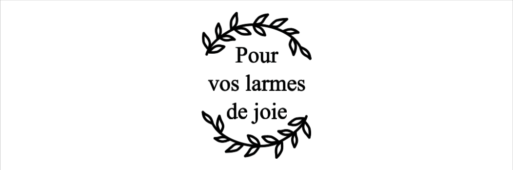 Etui pour larmes de joie