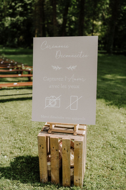 Panneau Cérémonie Déconnectée
