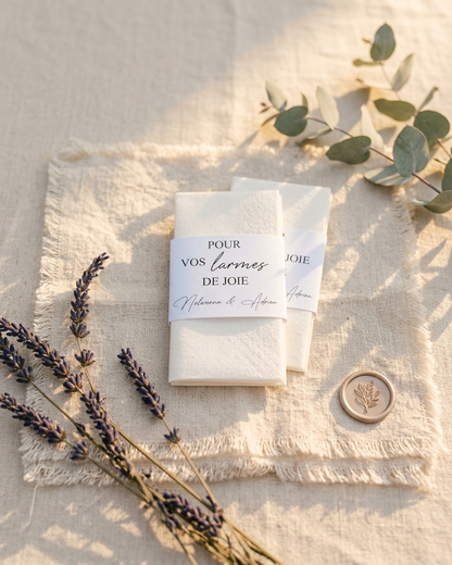 Etui pour larmes de joie pour cérémonie de mariage